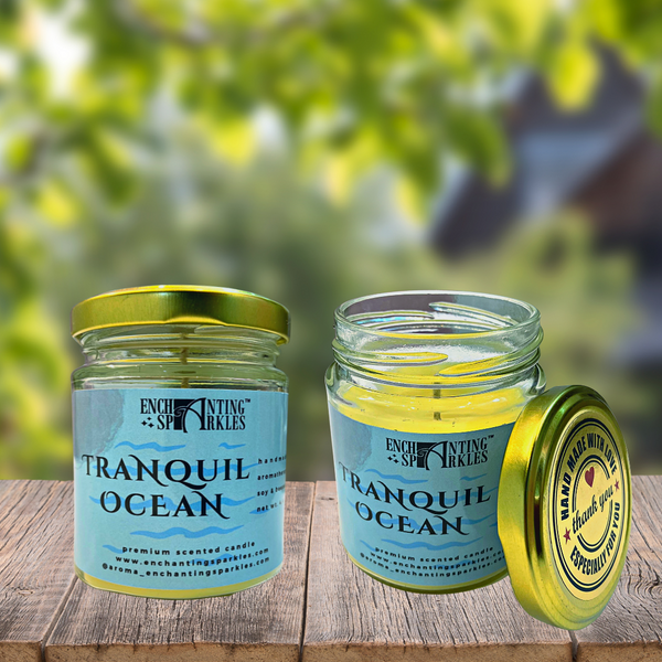 Tranquil Ocean Scented Aromatherapy Soy Wax Candle