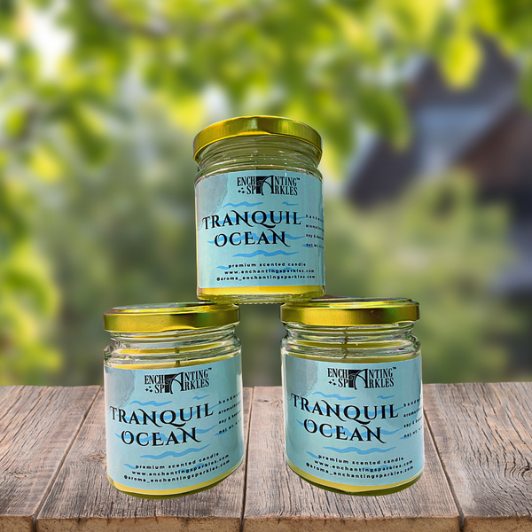 Tranquil Ocean Scented Aromatherapy Soy Wax Candle