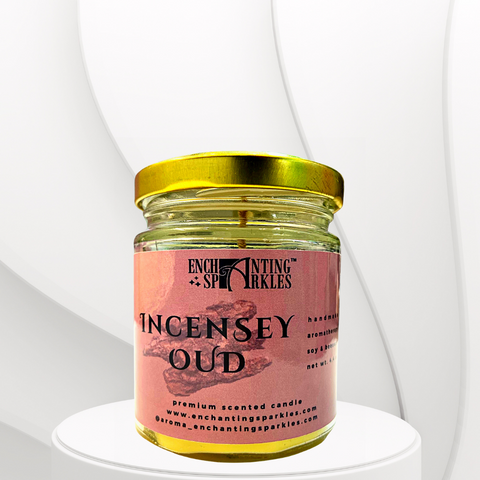Incensey Oud Scented Aromatherapy Soy Wax Candle