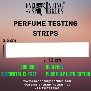 Perfume Testing/Smelling Paper Strips (Size 2.5cm x 12 cm)