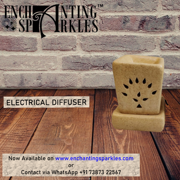 Small Square Electrical Diffuser (Matt Finish Yellow Color)